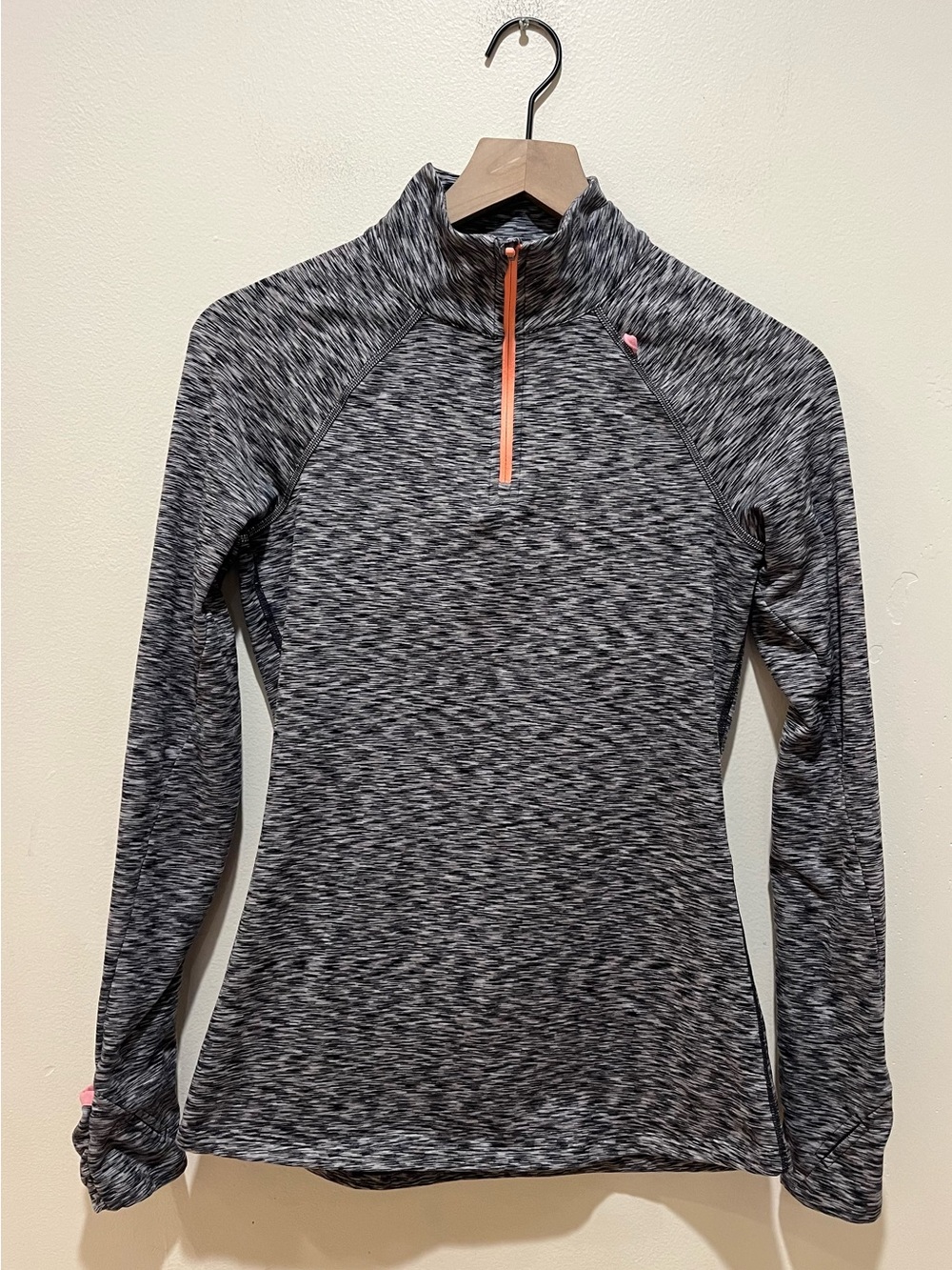 Sweaty Betty Grey Quarter Zip Pullover with Back Pocket - Women’s Size Small